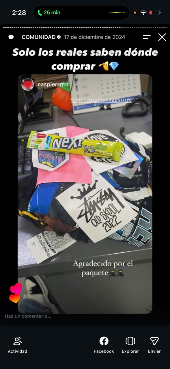 Historia de Comunidad: un paquete con historia