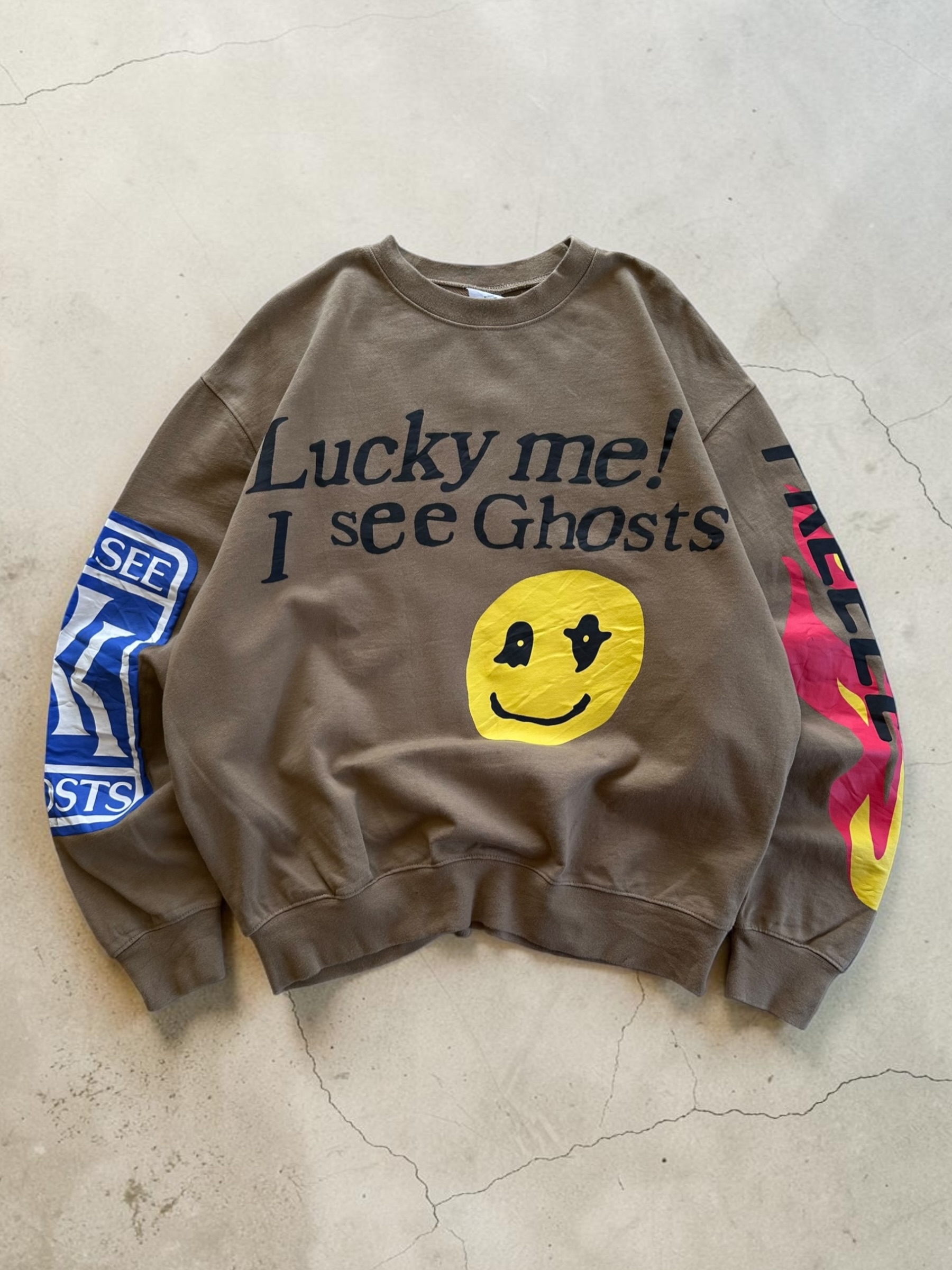 KANYE LUCKY ME I SEE GHOST CREWNECK talla M/L