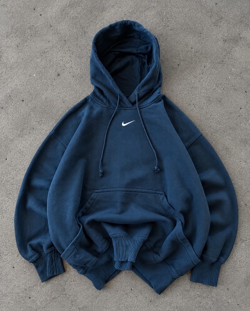 Nike Center Swoosh Hoodie Azul Marino talla L
